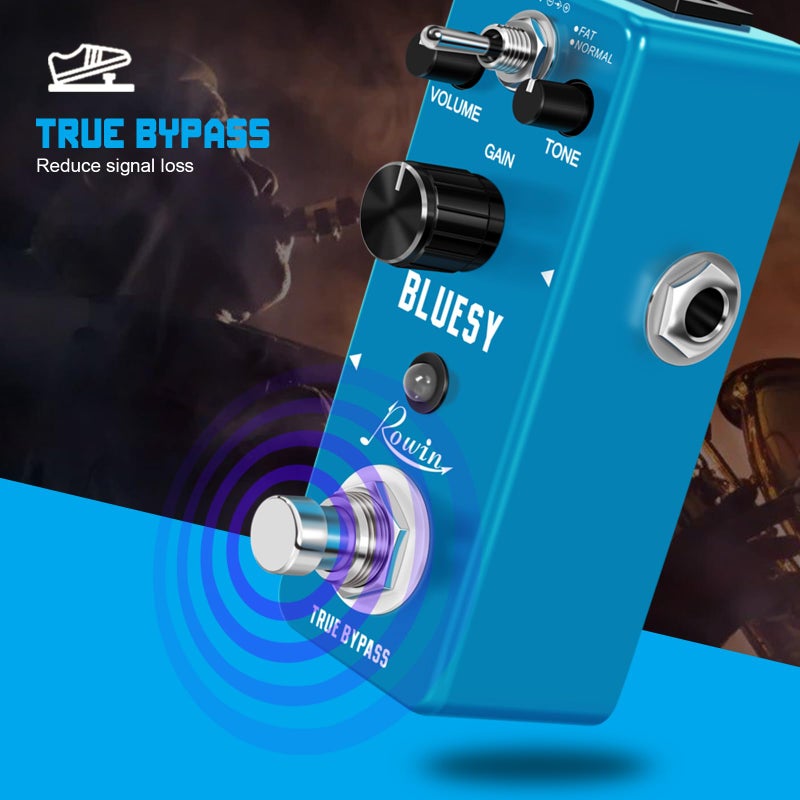 Rowin Vintage Vacuum Bluesy Guitar Effect Pedal - Image 4